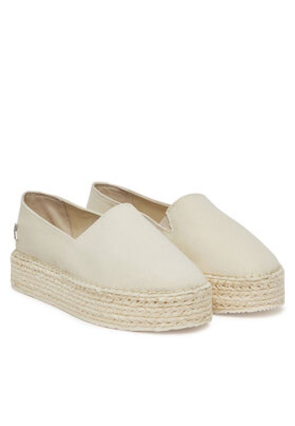 Calvin Klein Jeans Espadryle Flatform Esdparille Mg/Hdw YW0YW01737 Écru. Materiał: materiał