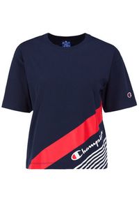 Champion T-Shirt 112765 Granatowy Regular Fit. Kolor: niebieski. Materiał: bawełna #3