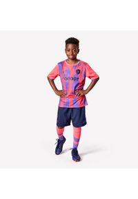 KIPSTA - Spodenki piłkarskie dla dzieci Kipsta Viralto Kids. Kolor: niebieski, wielokolorowy, fioletowy. Materiał: poliester, materiał. Sezon: lato. Styl: sportowy #2