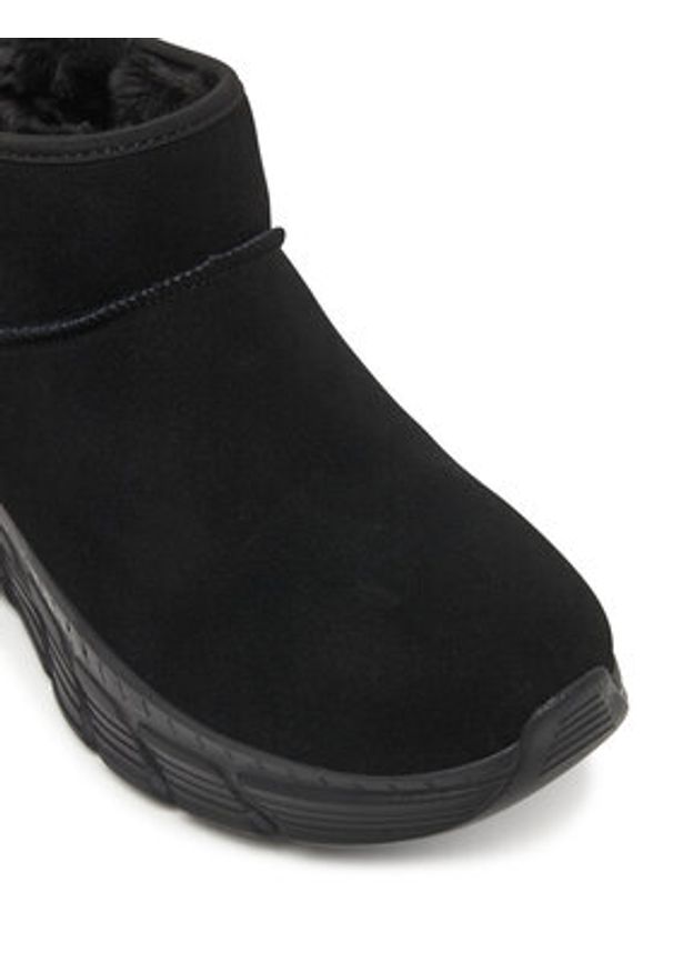 skechers - Skechers Śniegowce Bobs B Flex Hi 117390/BBK Czarny. Kolor: czarny. Materiał: zamsz, skóra