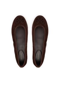 Tory Burch Baleriny Reva Travel Ballet 177247 Brązowy. Kolor: brązowy. Materiał: skóra, zamsz #5