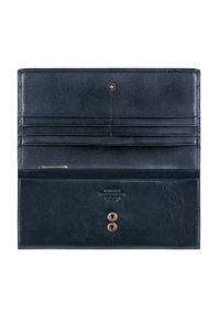 Wittchen - Damski skórzany portfel z herbem poziomy. Kolor: niebieski. Materiał: skóra #5