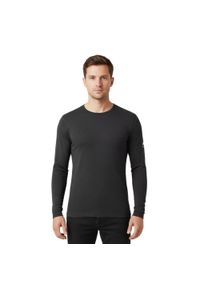FJORK MERINO - Męska koszulka z długim rękawem z wełny merynosów - Finn 140. Kolor: szary. Materiał: elastan, wełna. Długość rękawa: długi rękaw. Długość: długie. Sezon: zima. Sport: narciarstwo