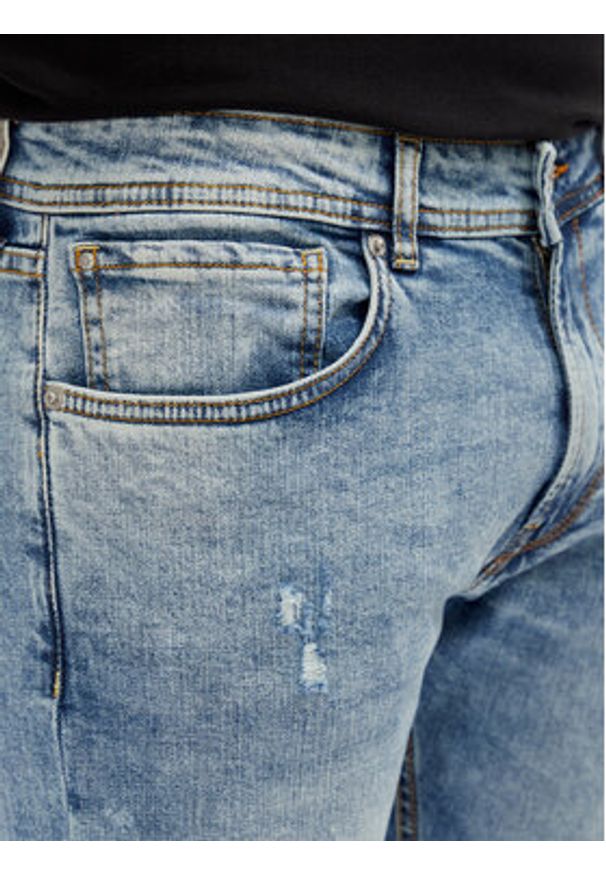 Pepe Jeans Jeansy Stanley PM207390 Niebieski Slim Fit. Kolor: niebieski