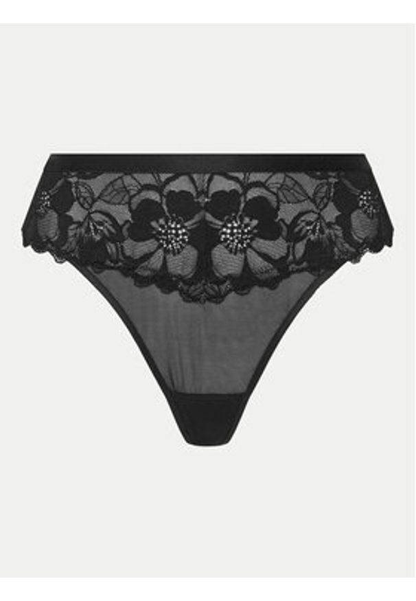 Hunkemöller Stringi Sophia 300460 Czarny. Kolor: czarny. Materiał: syntetyk