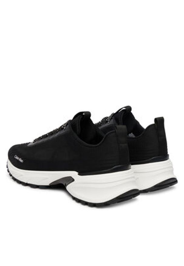 Calvin Klein Sneakersy Hike Runner Laceup Knit HM0HM02151 Czarny. Kolor: czarny. Materiał: materiał