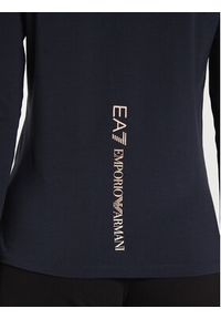 EA7 Emporio Armani Bluzka 6DTT09 TJQCZ 1562 Granatowy Slim Fit. Kolor: niebieski. Materiał: bawełna #5