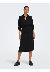 JDY Sukienka koszulowa 15267419 Czarny Regular Fit. Kolor: czarny. Materiał: syntetyk. Typ sukienki: koszulowe