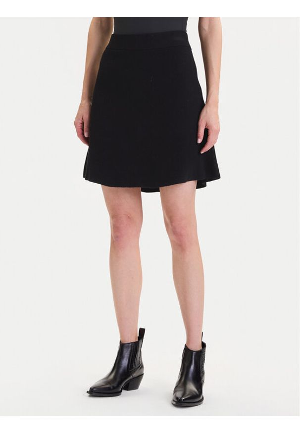 Vero Moda Spódnica mini Saba 10325944 Czarny Regular Fit. Kolor: czarny. Materiał: syntetyk