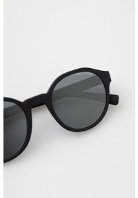 Armani Exchange Okulary przeciwsłoneczne kolor czarny. Kształt: okrągłe. Kolor: czarny