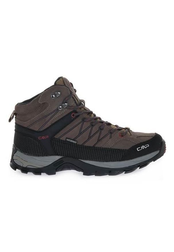 Buty trekkingowe męskie CMP Rigel Mid. Zapięcie: sznurówki. Kolor: brązowy, czarny, szary, wielokolorowy. Materiał: syntetyk, materiał. Szerokość cholewki: normalna