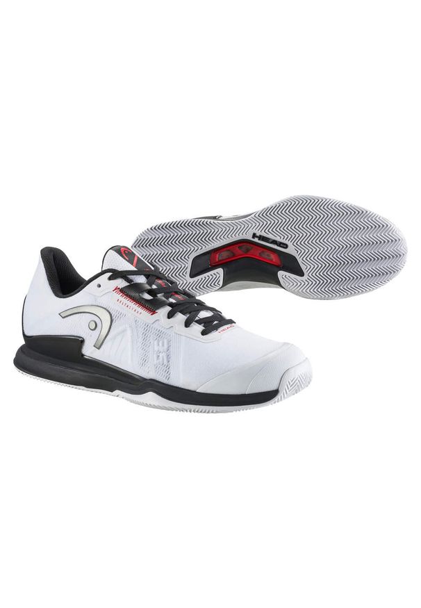 Buty do tenisa męskie Head Sprint Pro 3.5. Zapięcie: sznurówki. Kolor: biały, wielokolorowy, czarny. Materiał: materiał, syntetyk, tkanina. Szerokość cholewki: normalna. Sport: bieganie, tenis