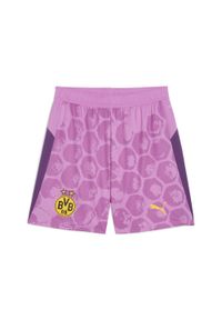 Puma - Męskie szorty KIDSUPER × BORUSSIA DORTMUND PUMA Mauve Pop Faster Yellow Pink. Kolor: różowy. Sezon: lato. Sport: fitness