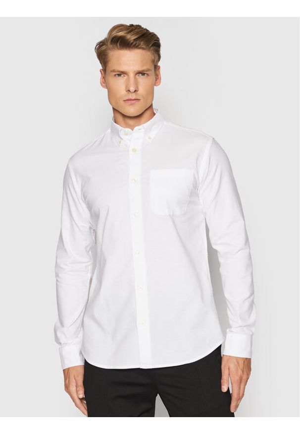 Selected Homme Koszula Rick 16077359 Biały Regular Fit. Kolor: biały. Materiał: bawełna