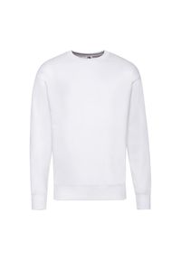 FRUIT OF THE LOOM - Lekka Bluza Rozpinana Unisex Dla Dorosłych. Kolor: biały