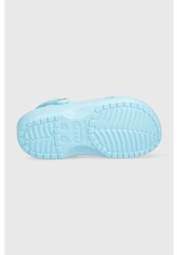 Crocs klapki Classic damskie kolor niebieski 10001 10001.411-411. Kolor: niebieski. Materiał: materiał. Wzór: gładki #3