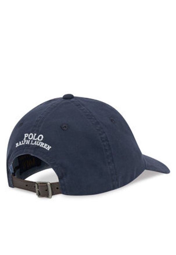 Polo Ralph Lauren Czapka z daszkiem 211954881004 Granatowy. Kolor: niebieski. Materiał: bawełna, materiał