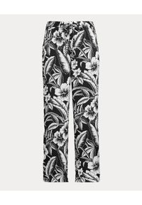 Ralph Lauren - RALPH LAUREN - Czarne spodnie z kwiatowym nadrukiem. Kolor: czarny. Wzór: kwiaty, nadruk #2