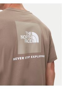 The North Face T-Shirt Redbox NF0A87NP Beżowy Regular Fit. Kolor: beżowy. Materiał: bawełna #5
