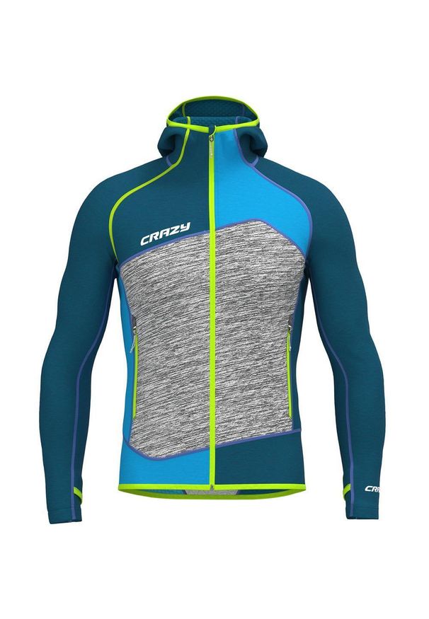 CRAZY - Kurtka turystyczna z kapturem Crazy Resolution Light. Typ kołnierza: kaptur. Kolor: niebieski. Sport: turystyka piesza