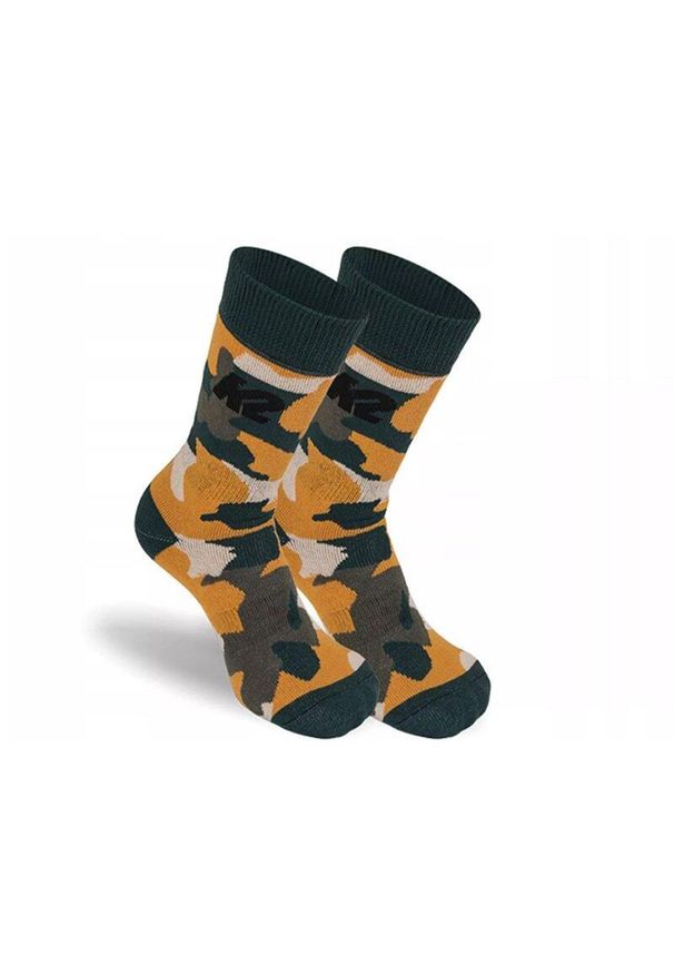 Skarpety K2 Junior Orange Green 12714/01 2021. Kolor: brązowy. Sport: kolarstwo
