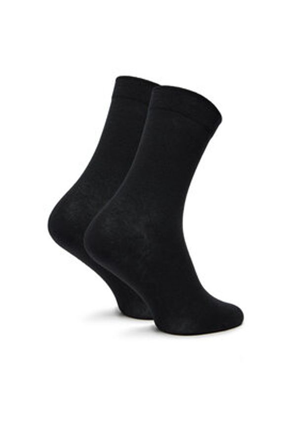 Karl Lagerfeld - KARL LAGERFELD Zestaw 2 par wysokich skarpet damskich 246W6002 Czarny. Kolor: czarny. Materiał: materiał, bawełna
