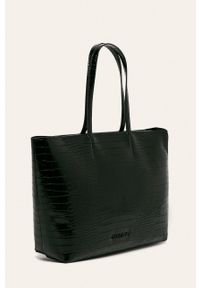 Calvin Klein - Torebka. Kolor: czarny. Wzór: gładki. Materiał: skórzane. Rodzaj torebki: na ramię #2