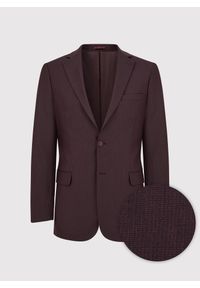 Pako Lorente - PAKO LORENTE – Marynarka garniturowa w kolorze burgundowym. Kolor: czerwony. Materiał: poliester, elastan, wiskoza. Wzór: gładki #3