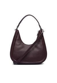 Calvin Klein Torebka Bold Ck Small Crescent Bag LV04F3561G Bordowy. Kolor: czerwony. Materiał: skórzane #4