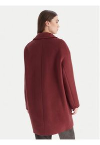 MAX&Co. Płaszcz wełniany 2526016023200 Bordowy Regular Fit. Kolor: czerwony. Materiał: wełna #6