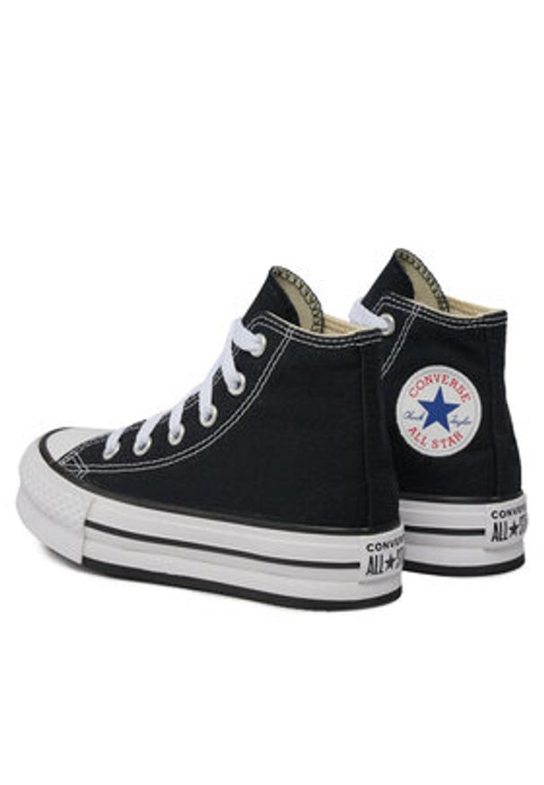 Converse Trampki Chuck Taylor All Star Lift Platform High Top Little Kids 372859C Czarny. Kolor: czarny. Materiał: materiał. Obcas: na platformie