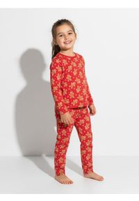Sinsay - Piżama dwuczęściowa z motywem piernikowego ludzika - czerwony. Kolor: czerwony #1