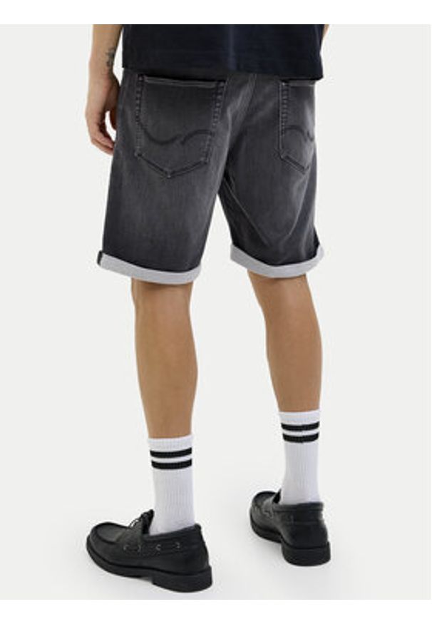 Jack & Jones Szorty jeansowe Rick 12269501 Szary Regular Fit. Kolor: szary. Materiał: bawełna
