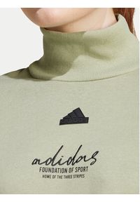 Adidas - adidas Bluza Signature Graphic JE3899 Zielony Loose Fit. Kolor: zielony. Materiał: syntetyk, bawełna #4