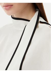 Karl Lagerfeld - KARL LAGERFELD Bluzka B2W11015 Kremowy Loose Fit. Typ kołnierza: dekolt w karo. Kolor: kremowy. Materiał: lyocell #2