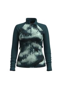 Bluza damska Smartwool Classic Thermal Merino Base Layer 1/4 Zip Boxed. Kolor: zielony