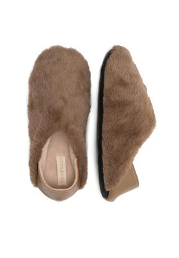 Home & Relax Kapcie P3194806 Brązowy. Kolor: brązowy. Materiał: materiał