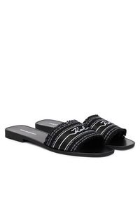 Karl Lagerfeld - KARL LAGERFELD Klapki Skoot III KL80411C Czarny. Kolor: czarny. Materiał: materiał #2