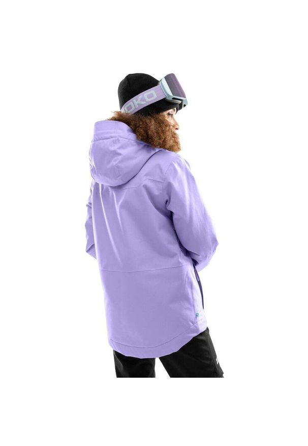 SIROKO - Kurtka snowboardowa damska W4-W Nevis. Kolor: fioletowy. Sezon: zima. Sport: snowboard