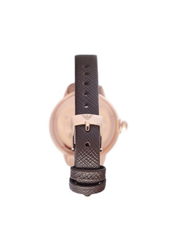 Emporio Armani Zegarek Mia AR11568 Brązowy. Kolor: brązowy