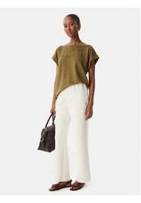 Armani Exchange Spodnie dresowe XW002840 AF21298 U1003 Kremowy Regular Fit. Kolor: kremowy. Materiał: bawełna #4