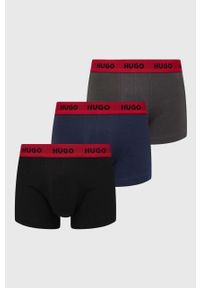 Hugo - HUGO bokserki 3-pack męskie kolor szary. Kolor: szary #1