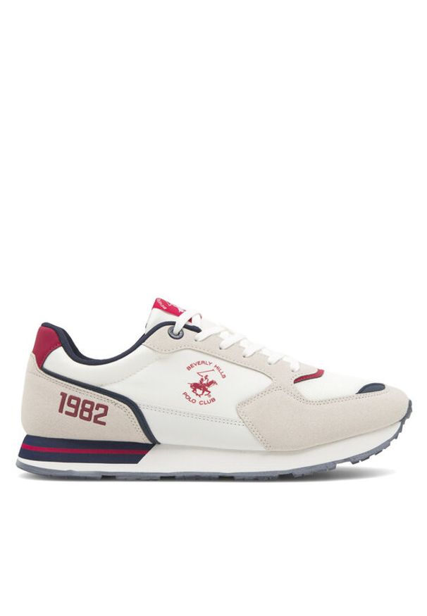 Beverly Hills Polo Club Sneakersy MILO-01 Biały. Kolor: biały. Materiał: materiał
