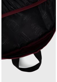 JanSport - Jansport plecak kolor bordowy duży z aplikacją. Kolor: czerwony. Wzór: aplikacja #4