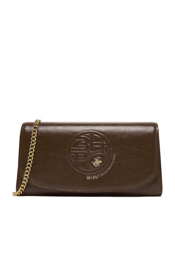 Beverly Hills Polo Club Portfel CWBEO-BHPC-W1-008-SS26 Brązowy. Kolor: brązowy. Materiał: skóra