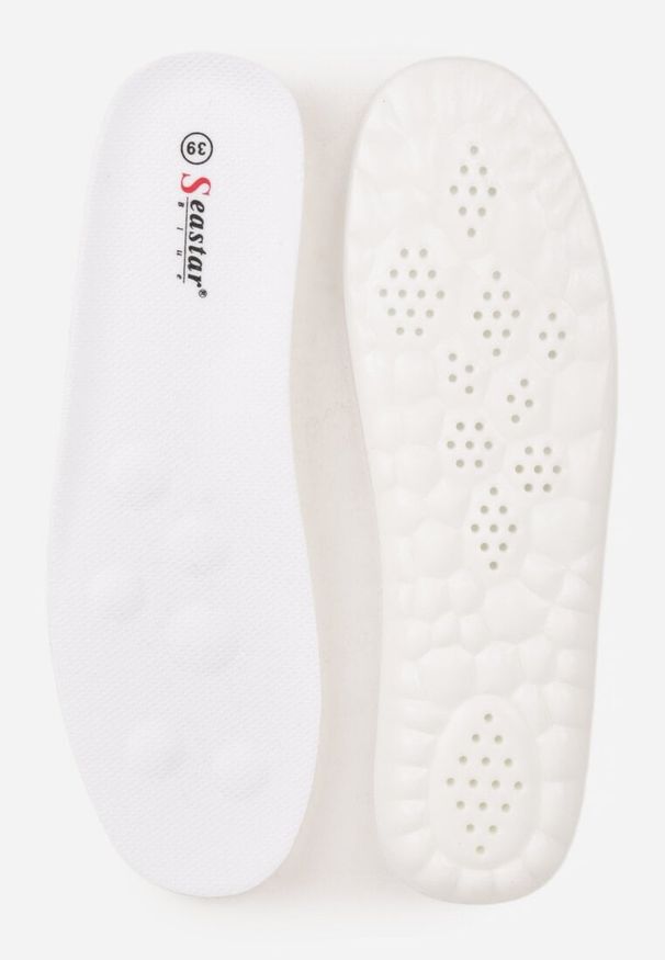 Renee - Jasnoniebieskie Sneakersy na Platformie z Geometrycznym Motywem Hippiopis. Okazja: na co dzień. Kolor: niebieski. Materiał: jeans. Wzór: geometria. Obcas: na platformie