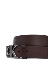 Calvin Klein Pasek Ck Buckle Smooth 35Mm LV04D7091G Brązowy ciemny. Kolor: brązowy. Materiał: skóra #2