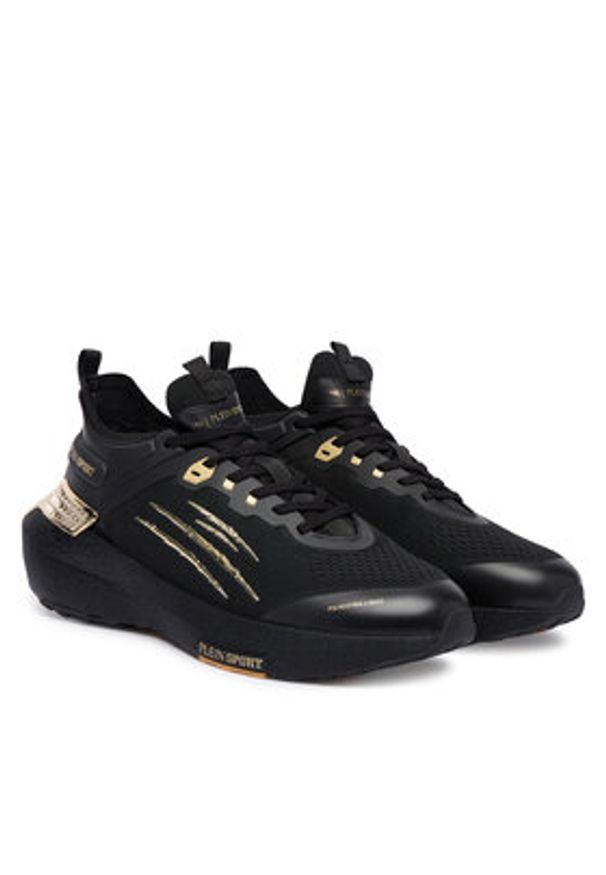 Plein Sport Sneakersy FAES USC0733 STE003N Czarny. Kolor: czarny. Materiał: materiał