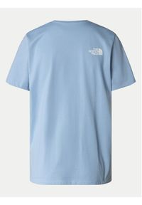 The North Face Koszulka techniczna Foundation Traces NF0A882U Niebieski Regular Fit. Kolor: niebieski. Materiał: bawełna #5