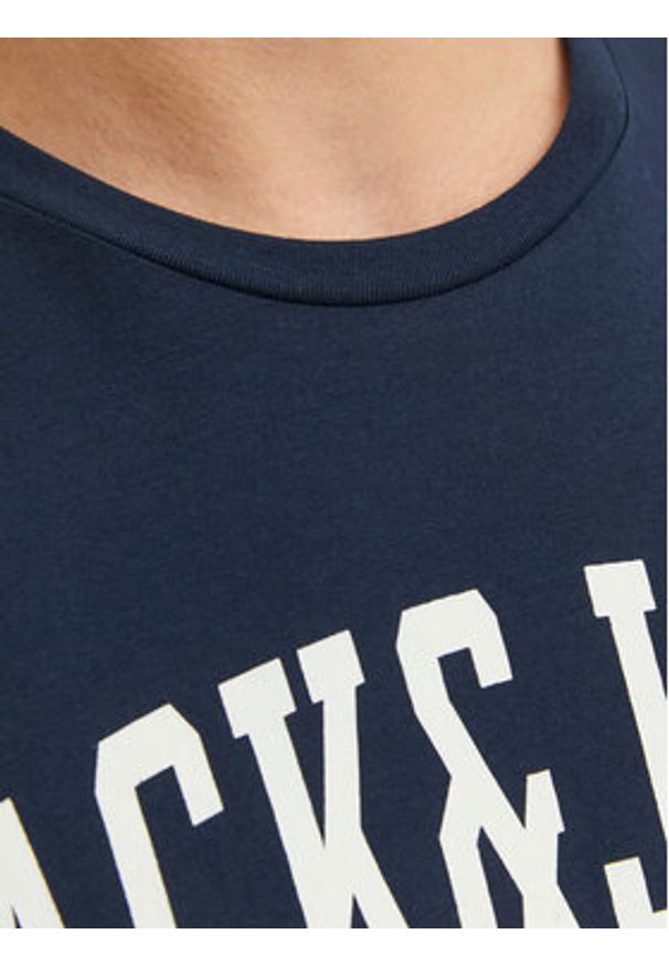 Jack & Jones T-Shirt Josh 12236514 Granatowy Relaxed Fit. Kolor: niebieski. Materiał: bawełna